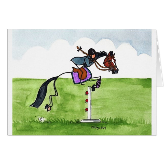 Showjumping de poney de CHEVAL de BÂTON (Devant horizontal)