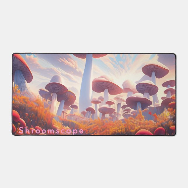 Shroomscape Whimsical Mushroom Field (Recto)