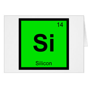 Si - Chimie du Silicium Symbole du Tableau Périodi
