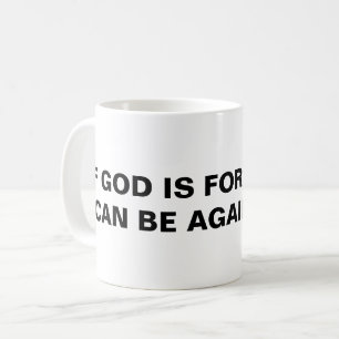 "Si Dieu Est Pour Moi..." Mug classique