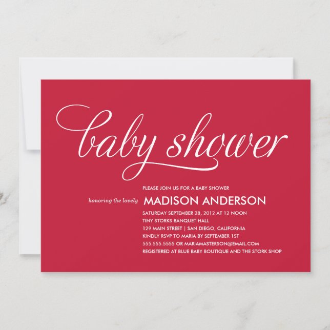 SI DOUCE| INVITATION BABY SHOWER (Devant)
