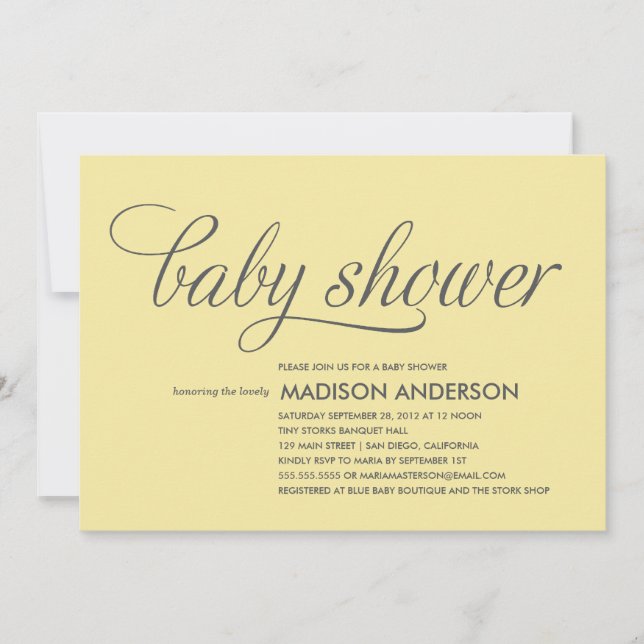 SI DOUCE| INVITATION BABY SHOWER (Devant)