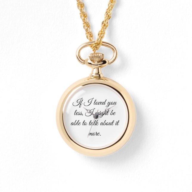 "Si je t'aimais" Montre citation Emma (Recto)