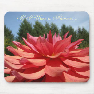 Si j'étais un tapis de souris Fleur Dahlia Orange