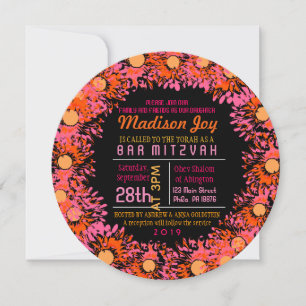 SI JOLIE JOURNÉE Invitation Bat mitzvah