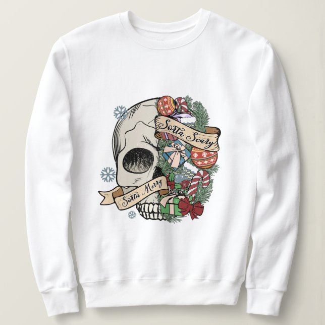 Si joyeux son sweatshirt effrayant (Design devant)