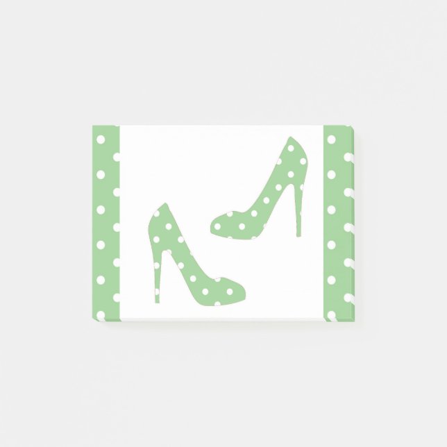 Si la chaussure adapte des notes de post-it (Devant)