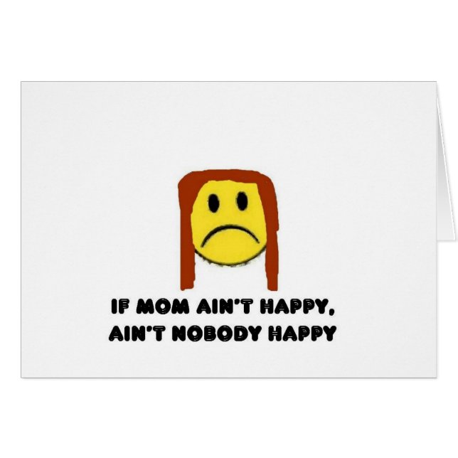 Si la maman n'est pas heureuse (Devant horizontal)