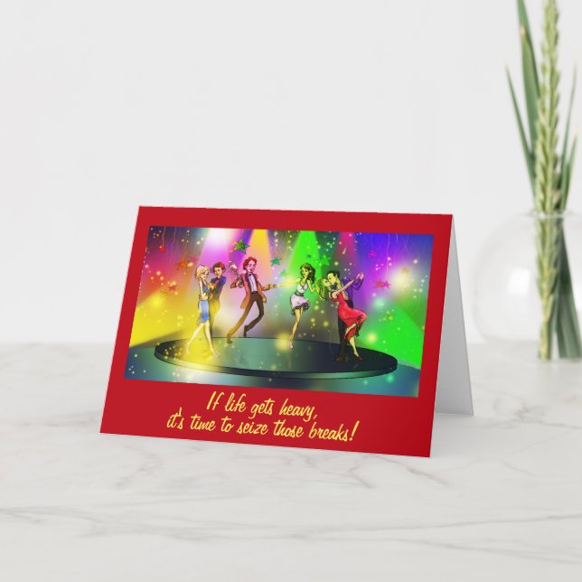 Si la vie devient lourde carte Inspirationnelle (1 (Devant)