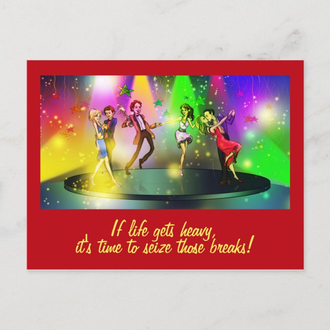 Si la vie devient lourde carte postale Inspiration (Devant)