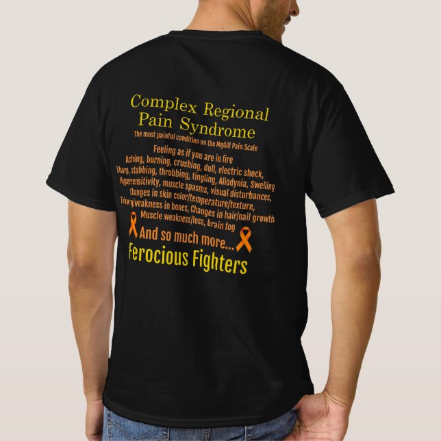 Si le CRPS était un an, T-shirt de sensibilisation (Dos)