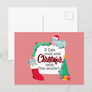 Si les chats envoyaient des cartes de Noël, ils ne