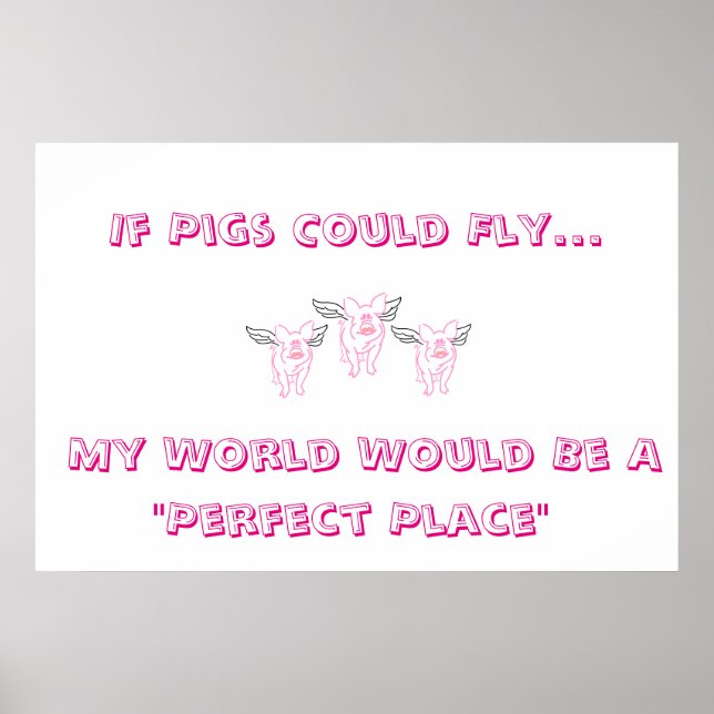 Si Les Chiens Pouvaient Voler Poster (Devant)