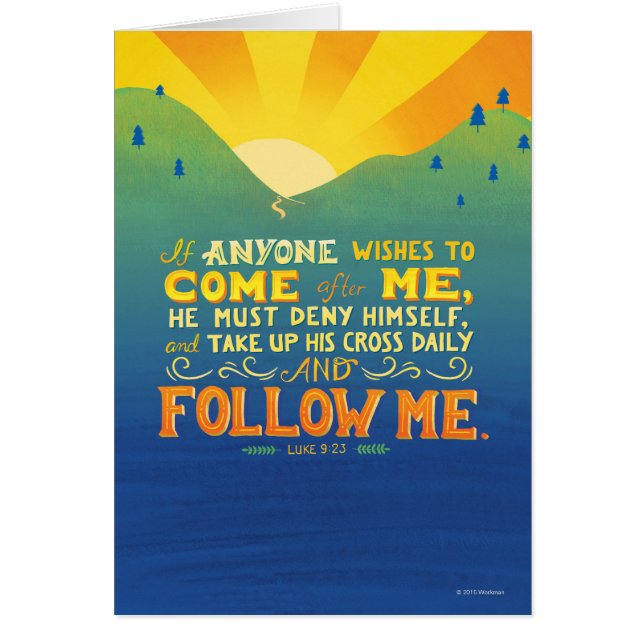 Si n'importe qui souhaite venir après moi (Devant)