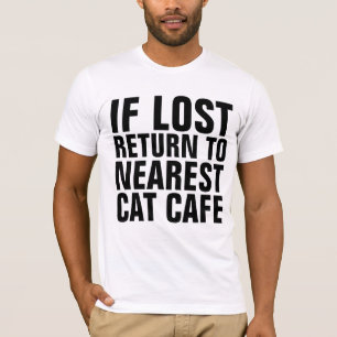 SI PERDU RETOUR AUX T-shirts CAT CAFE LES PLUS PRO