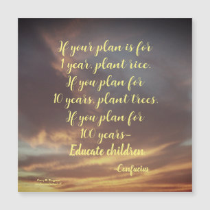 SI VOTRE PLAN CARTE MAGNÉTIQUE CONFUCIUS