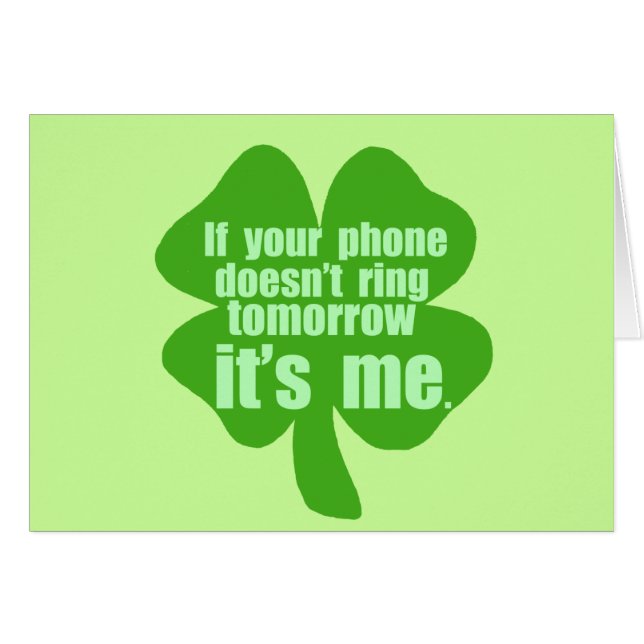 Si votre téléphone ne sonne pas demain il est moi (Devant horizontal)