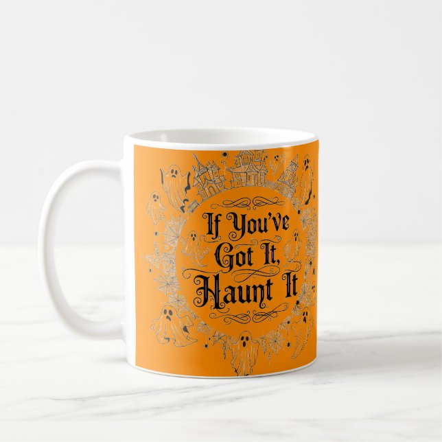 Si vous l'avez fait hanter - Ghost Halloween Mug (Gauche)