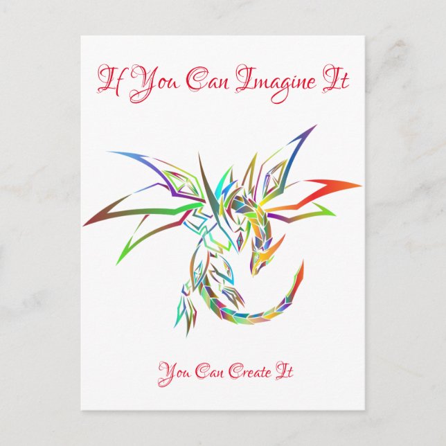 Si Vous Pouvez L'Imaginer Carte Postale Salutation (Devant)