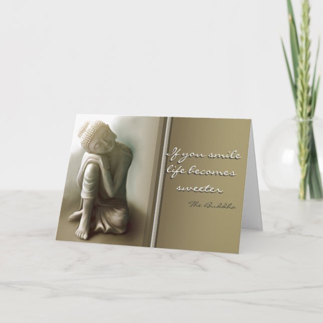 Si vous souriez… carte de voeux de citation de (Devant)