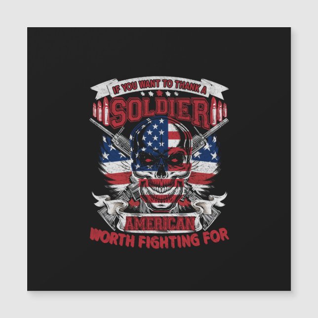 si vous voulez remercier un soldat américain qui v (Devant)