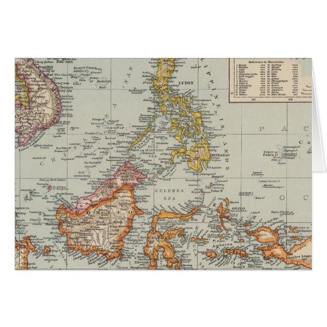 Siam, archipel malais (Devant horizontal)