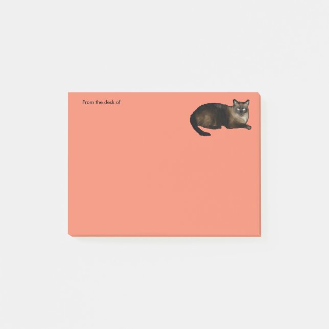 Siamese Cat Post-it® Notes 4 x 3 (Devant)