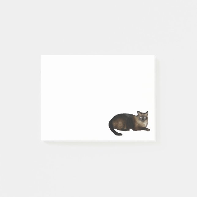 Siamese Cat Post-it® Notes 4 x 3 (Devant)