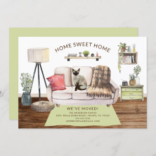 Siamese Chat Moving Faire-part