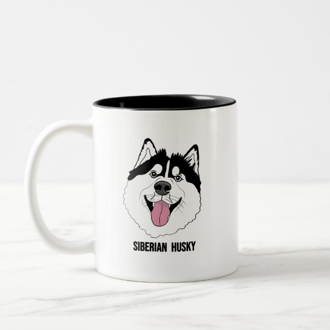 SIBERIAN HUSKY mugs (Gauche)