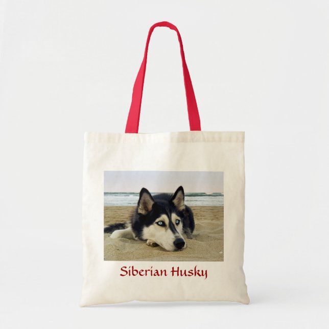 Siberian Husky sur le Sac fourre-tout du budget de (Devant)