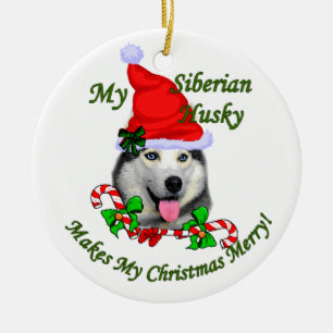 Sibérie Husky Cadeaux de Noël Ornement