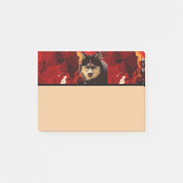 Sibérie Husky Post-It Noes (Devant)