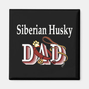 sibérien husky papa Magnet