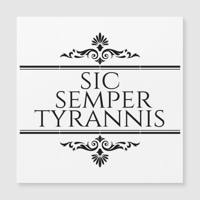 Sic Semper Tyrannis (Devant)