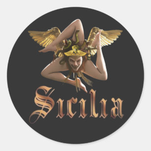 Sicile / Sicilia Triskelion Trinacria STICKER