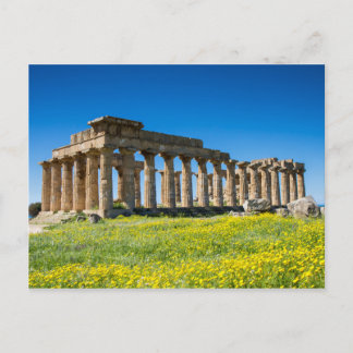 Sicile - Temple d'Héra à Selinunte carte postale