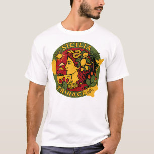 Sicilia Sicile Trinacria Design T-Shirt Tri-Blend