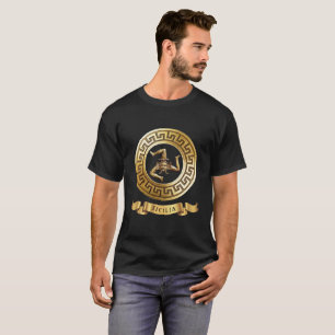 Sicilia (Symbole Trinacrie) T-Shirt Doré