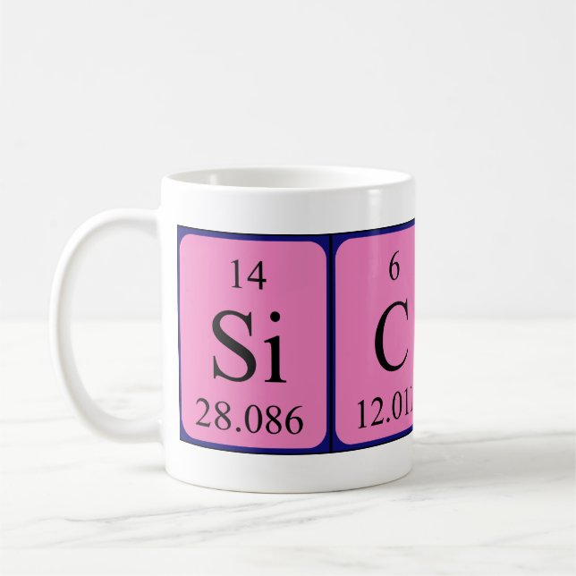 Sicko périodique table mot mug (Gauche)