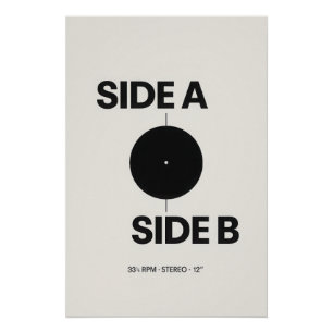 Side A - Side B - Vinyl - Poster