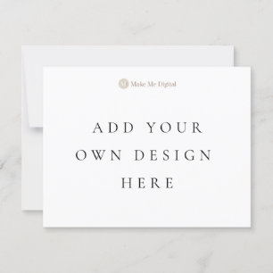 SIDE SIMPLE 4,25 x 5,5 pouces Paysage de carte d'i