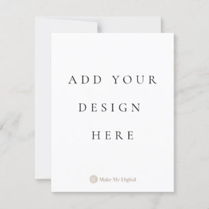 SIDE SIMPLE 4,25 x 5,5 pouces Portrait de carte d'