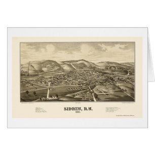 Sidney, carte panoramique de NY - 1887