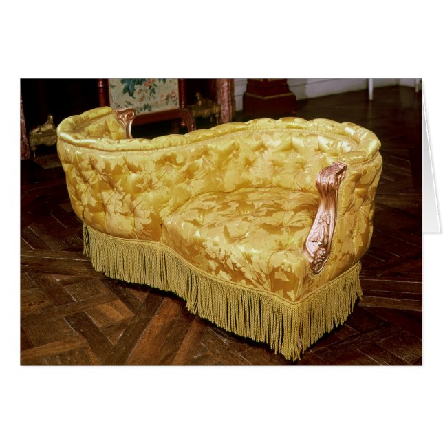 Siège d'amour rembourré, période Napoléon III (Devant horizontal)