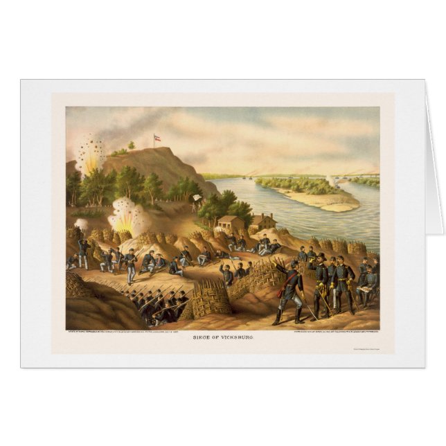 Siège de Vicksburg par Kurz et Allison 1863 (Devant horizontal)
