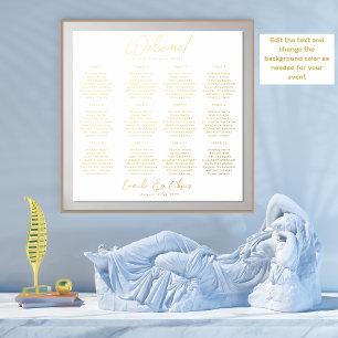 Sièges en or blanc Graphique 12 Tableau Réel Huile