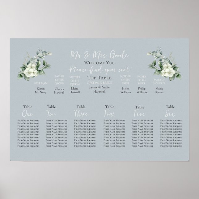 Sièges modernes à l'eucalyptus Graphique 6 Tableau (Devant)