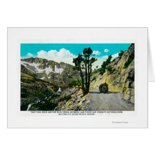 Sierra de route de Tioga haute entre Tahoe et