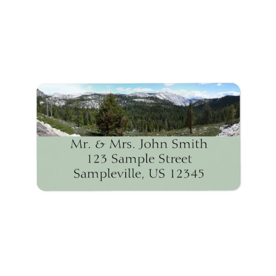 Sierra montagnes de Nevada II de Yosemite Étiquettes D’adresse